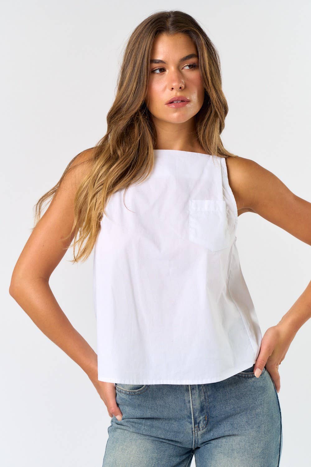 Poplin Tank Top