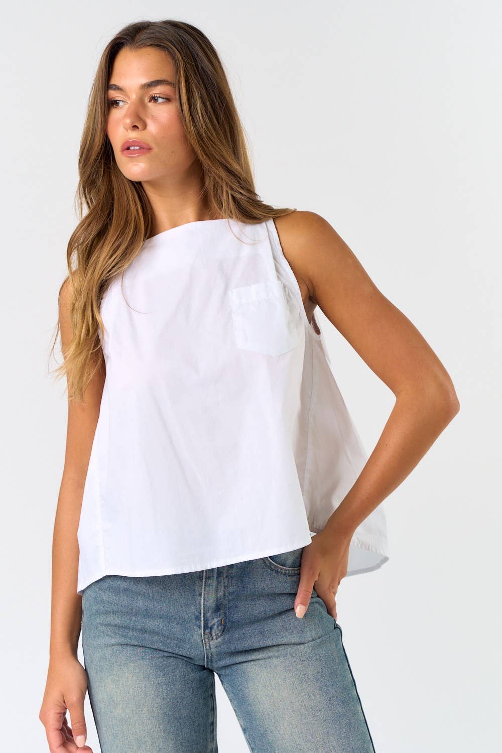 Poplin Tank Top