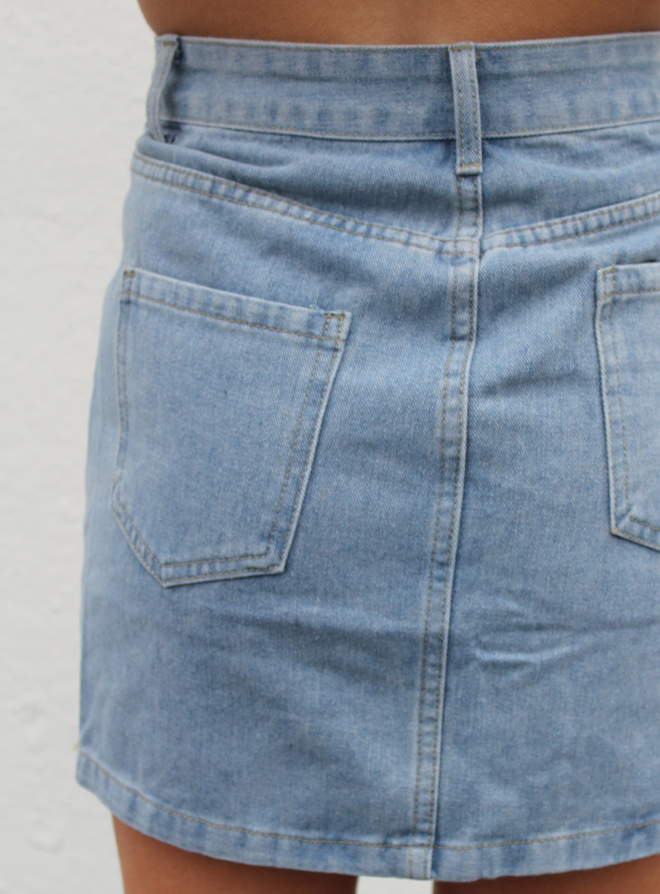 Denim Mini Skirt