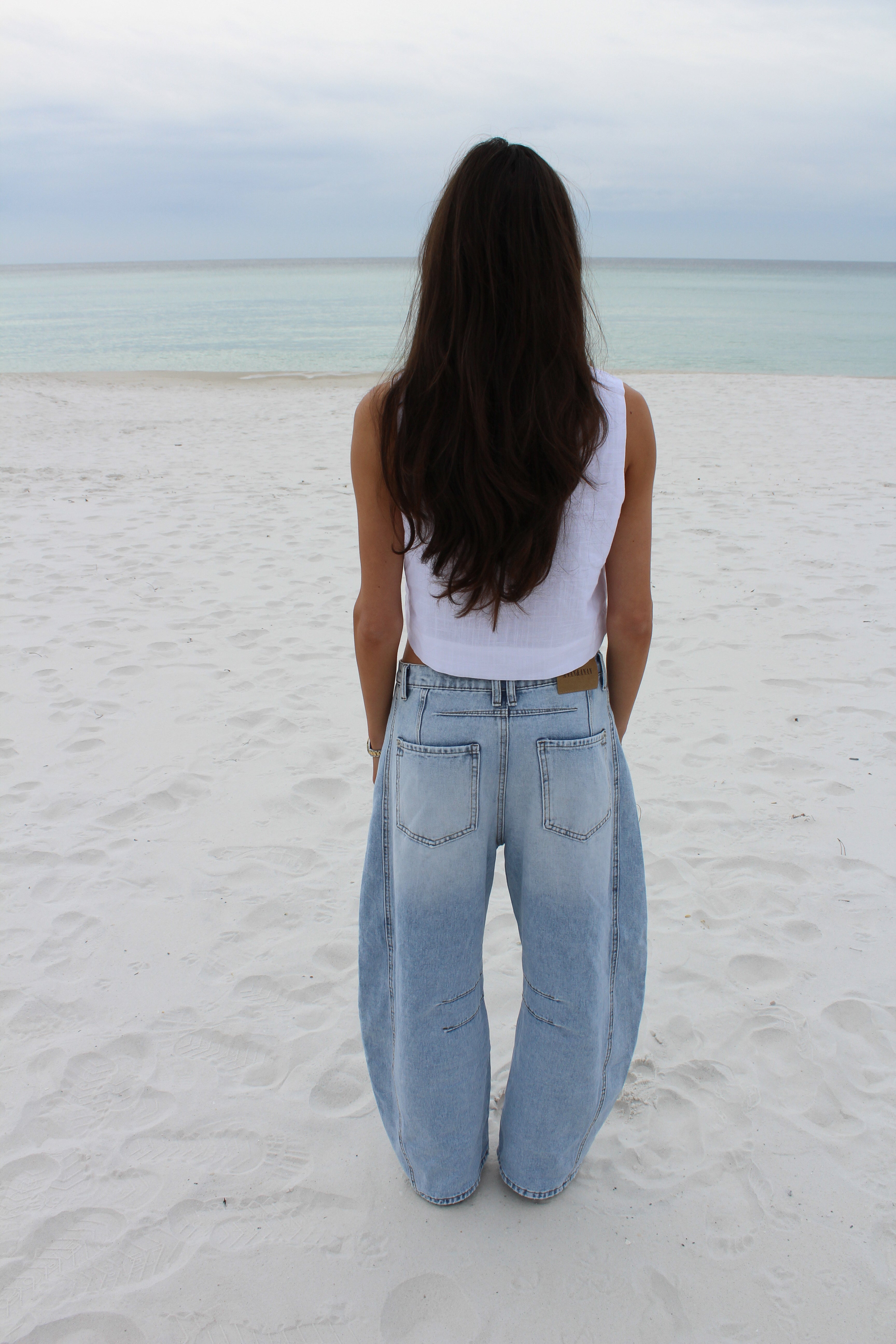 Wide Leg Barrel Jeans