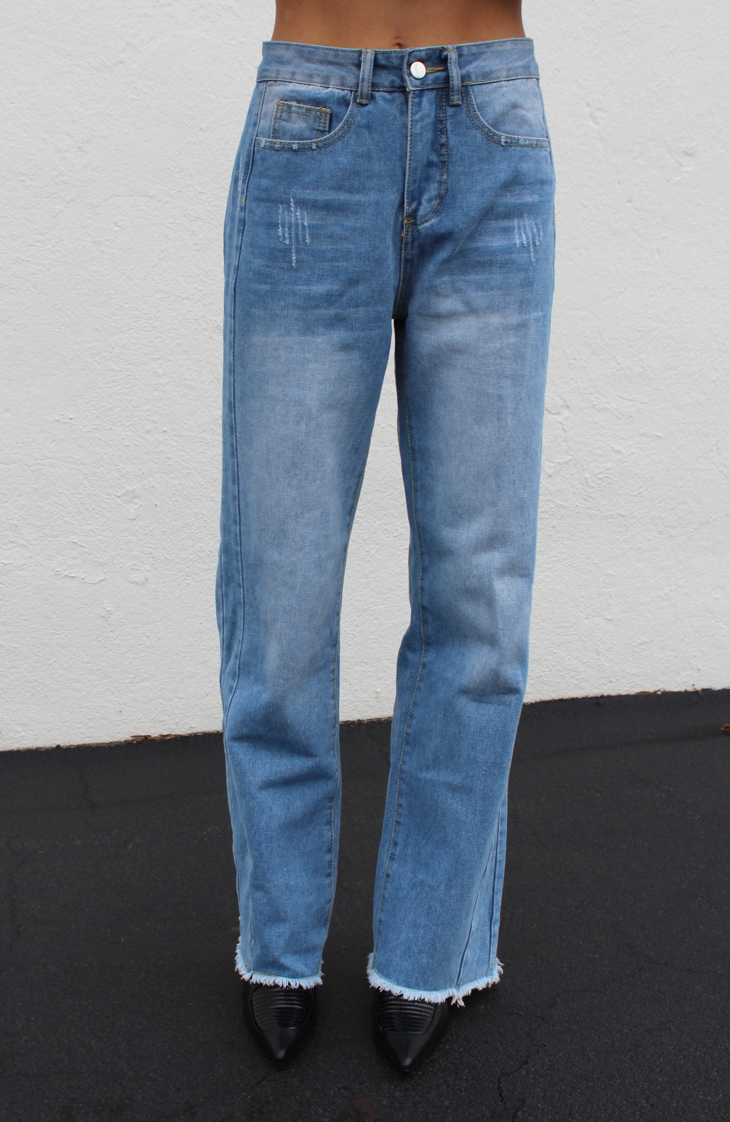 High Rise Wide Leg Jeans
