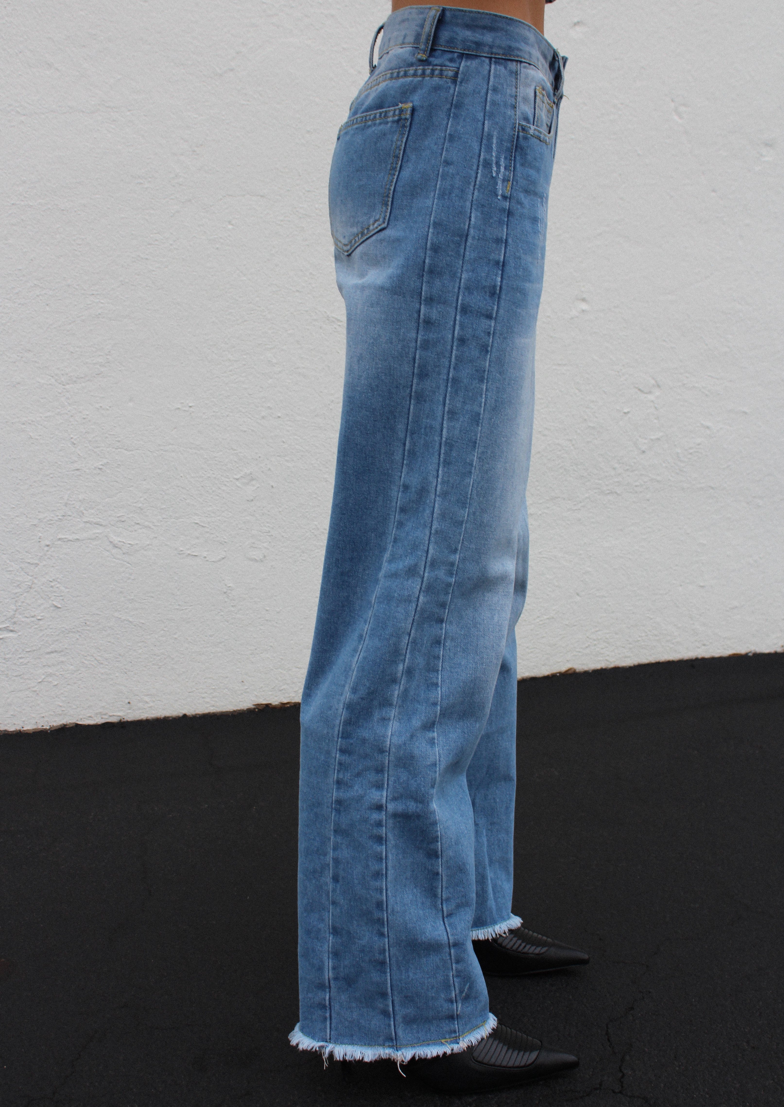 High Rise Wide Leg Jeans