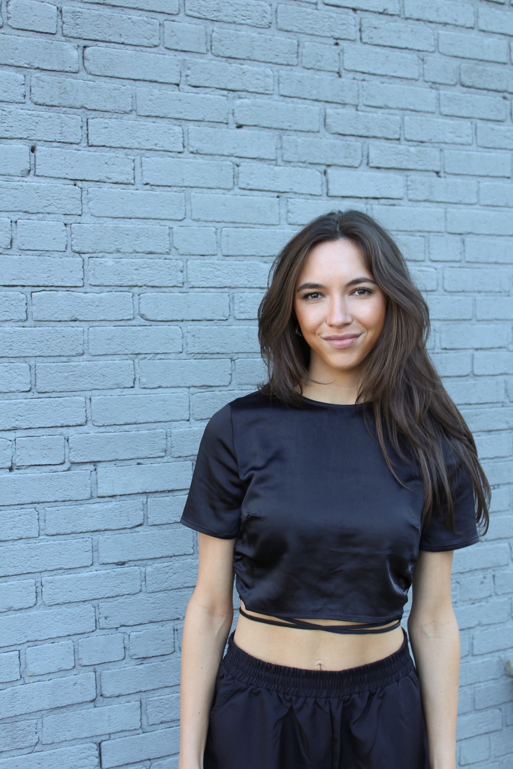 Satin Crop Top