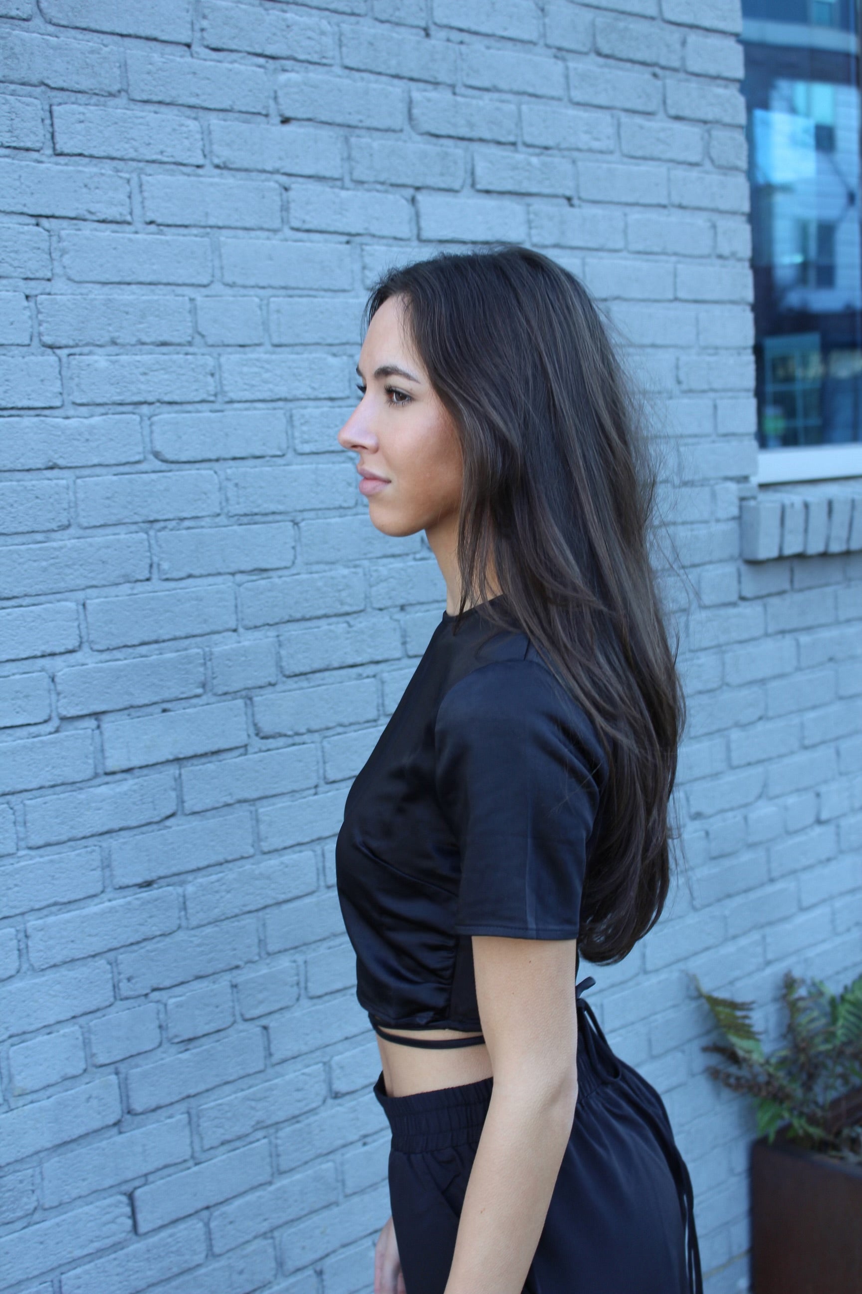 Satin Crop Top