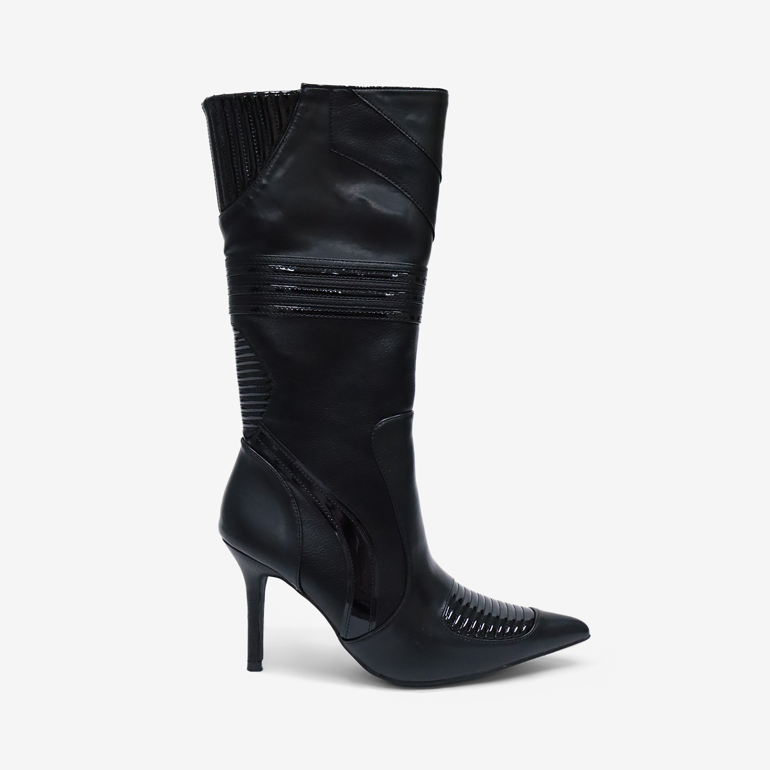 Pointed Stiletto Leather Boots